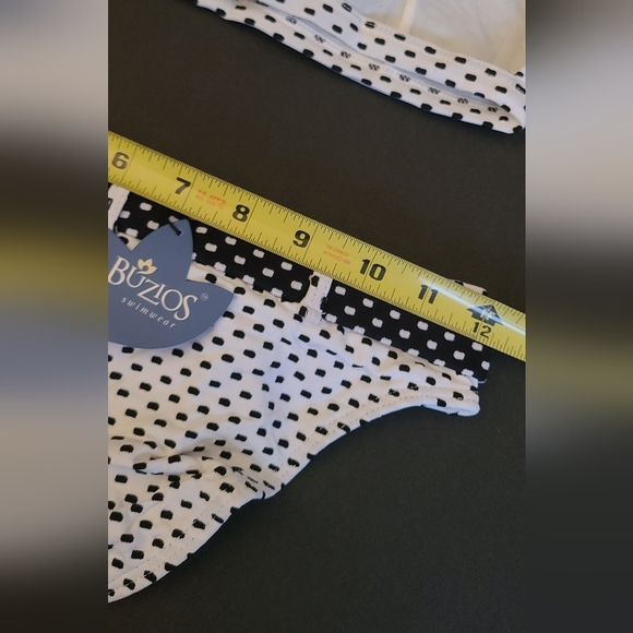 2pc Buzios Brazilian Pokadot Bikini Black/White sz M 👙 - Picture 7 of 8